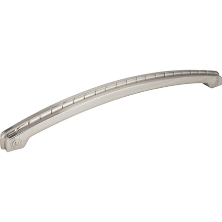 Jeffrey Alexander 12" Center-to-Center Satin Nickel Rope Rhodes Appliance Handle Z260-12SN